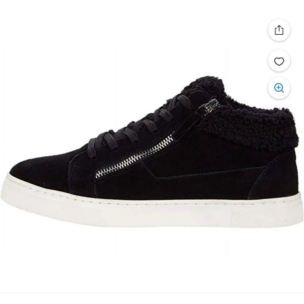 Steve Madden Kameo Sneakers Zipper Closure Faux Sherpa 10 NWOB‎